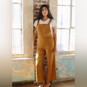 Rachel Pally Luca Overalls, Mustard, XS